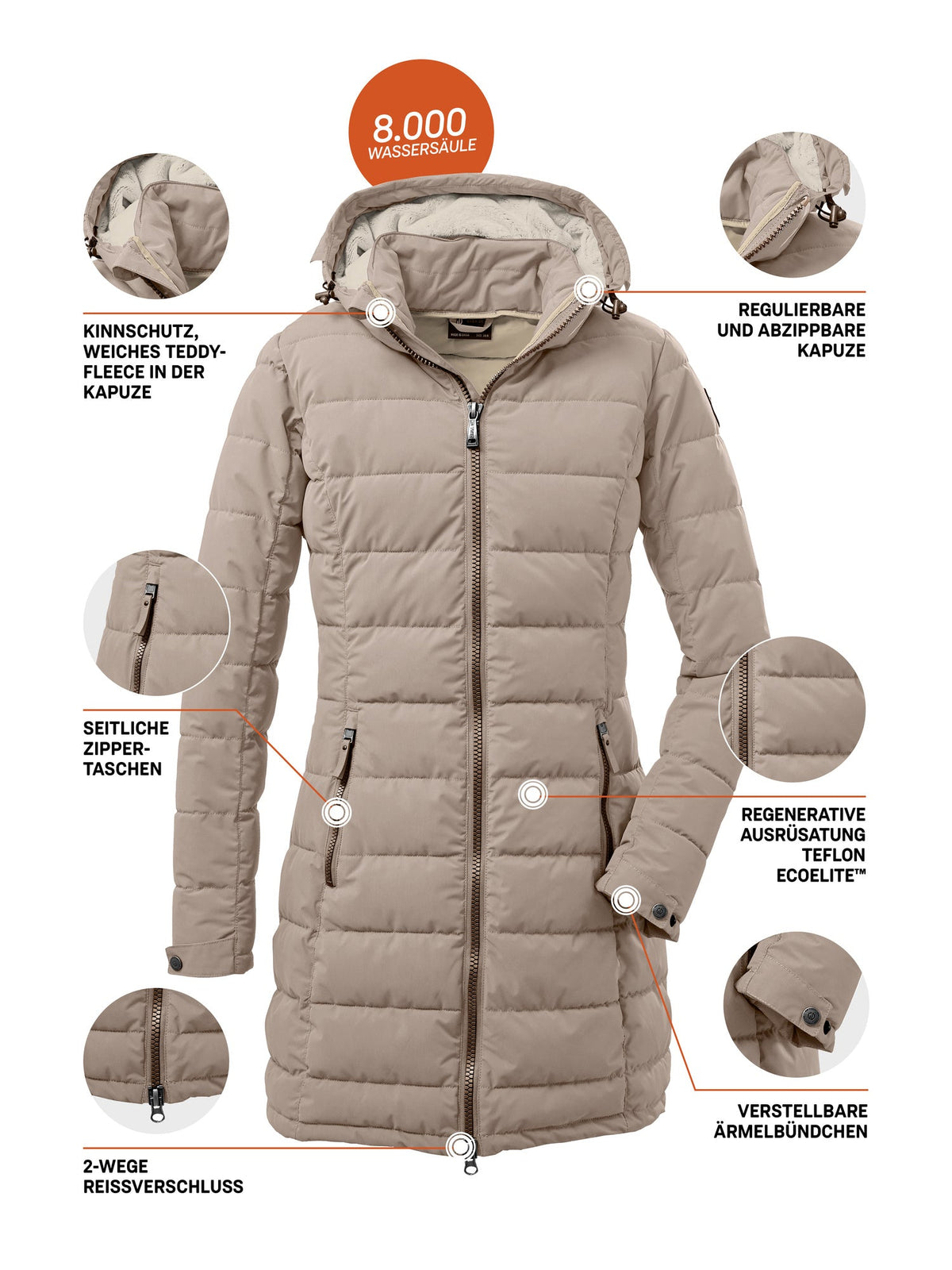 Women's Quilted parka GW 13 WMN QLTD PRK