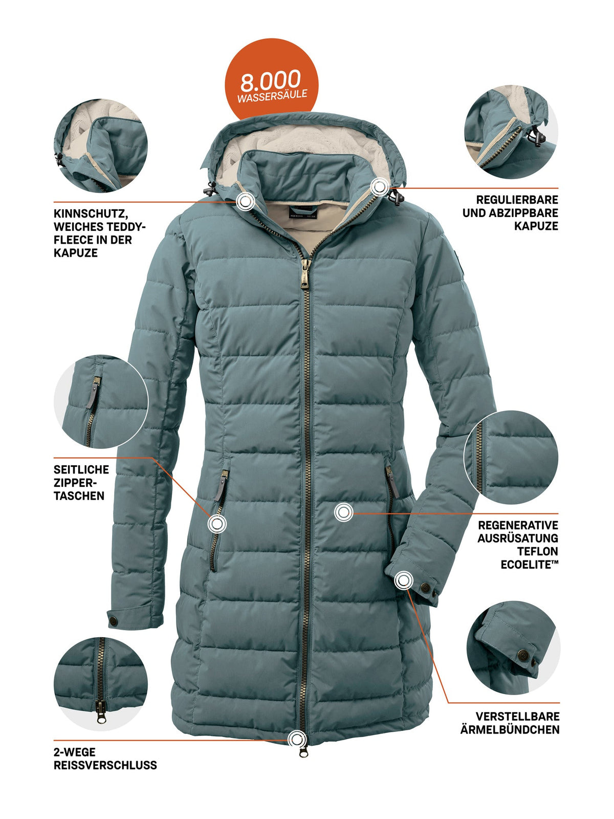 Women's Quilted parka GW 13 WMN QLTD PRK
