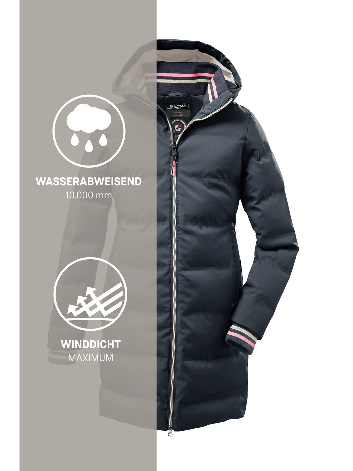 Girl's Quilted coat KOW 33 GRLS QLTD CT