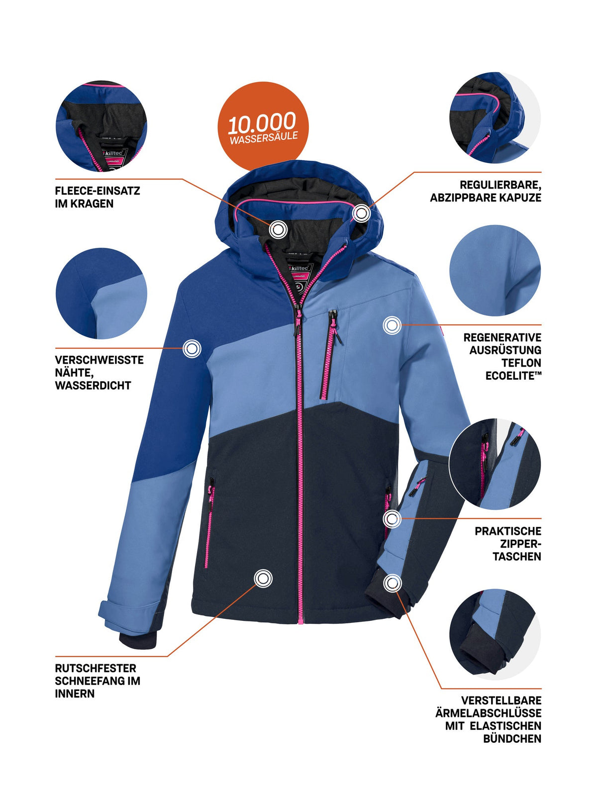 Girl's Ski jacket KSW 166 GRLS SKI JCKT