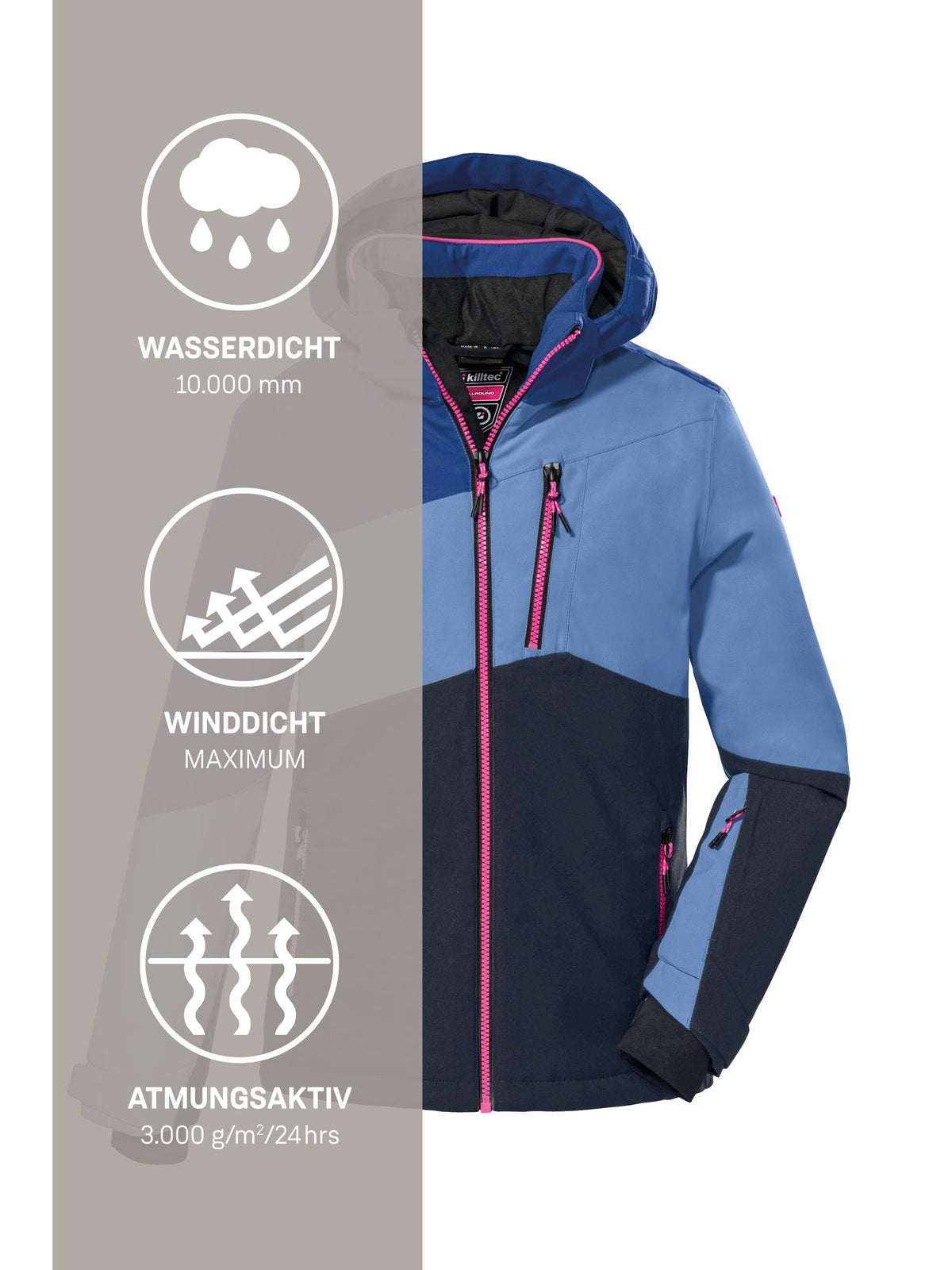 Girl's Ski jacket KSW 166 GRLS SKI JCKT