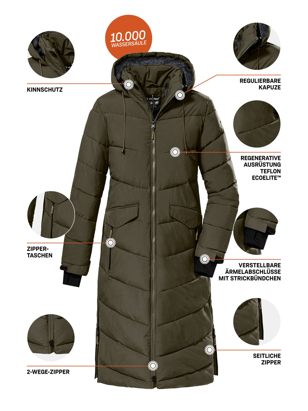 Women's Quilted coat KOW 62 WMN QLTD CT