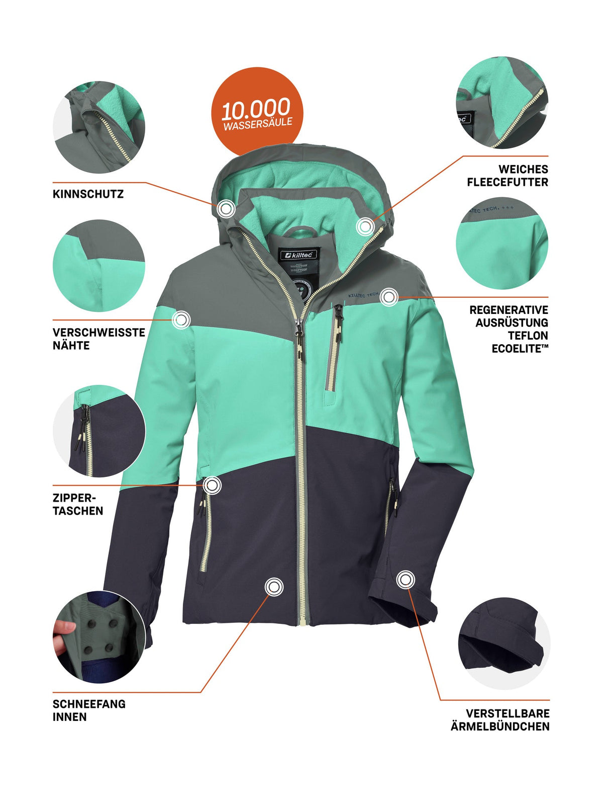 Girl's Outdoor Jacket KOW 170 GRLS JCKT