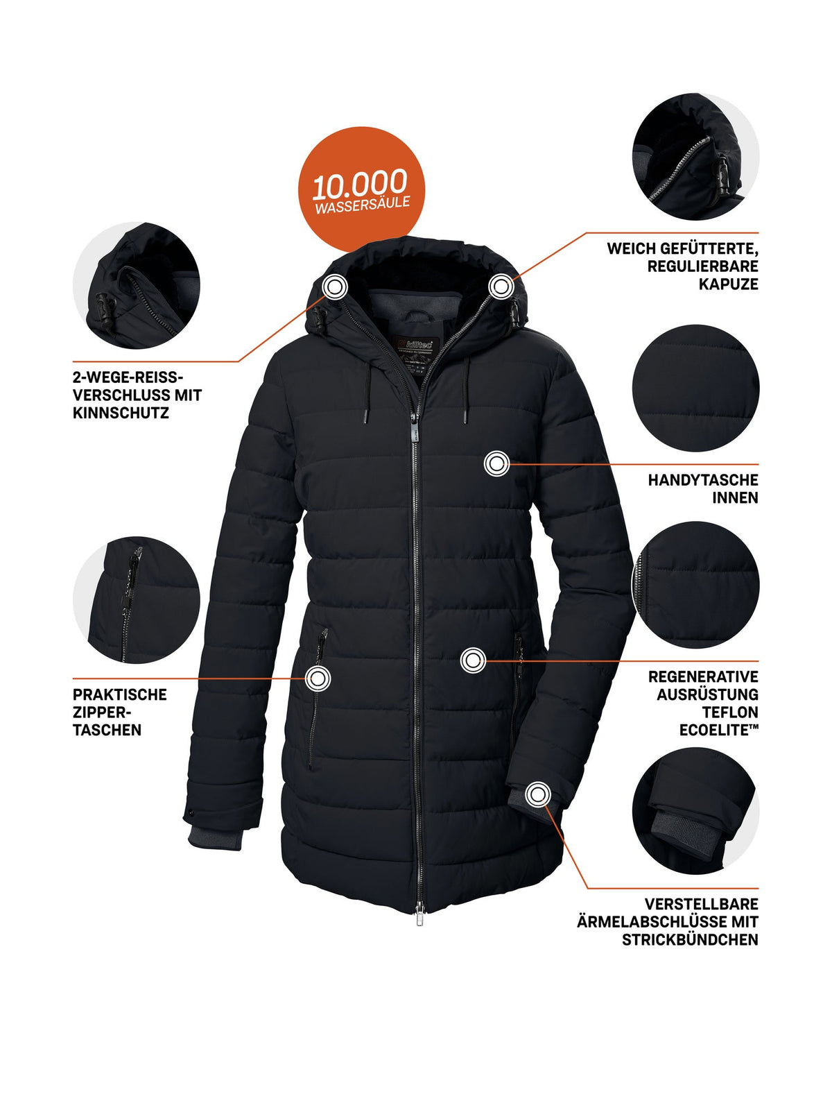 Women's Quilted parka KOW 55 WMN QLTD PRK