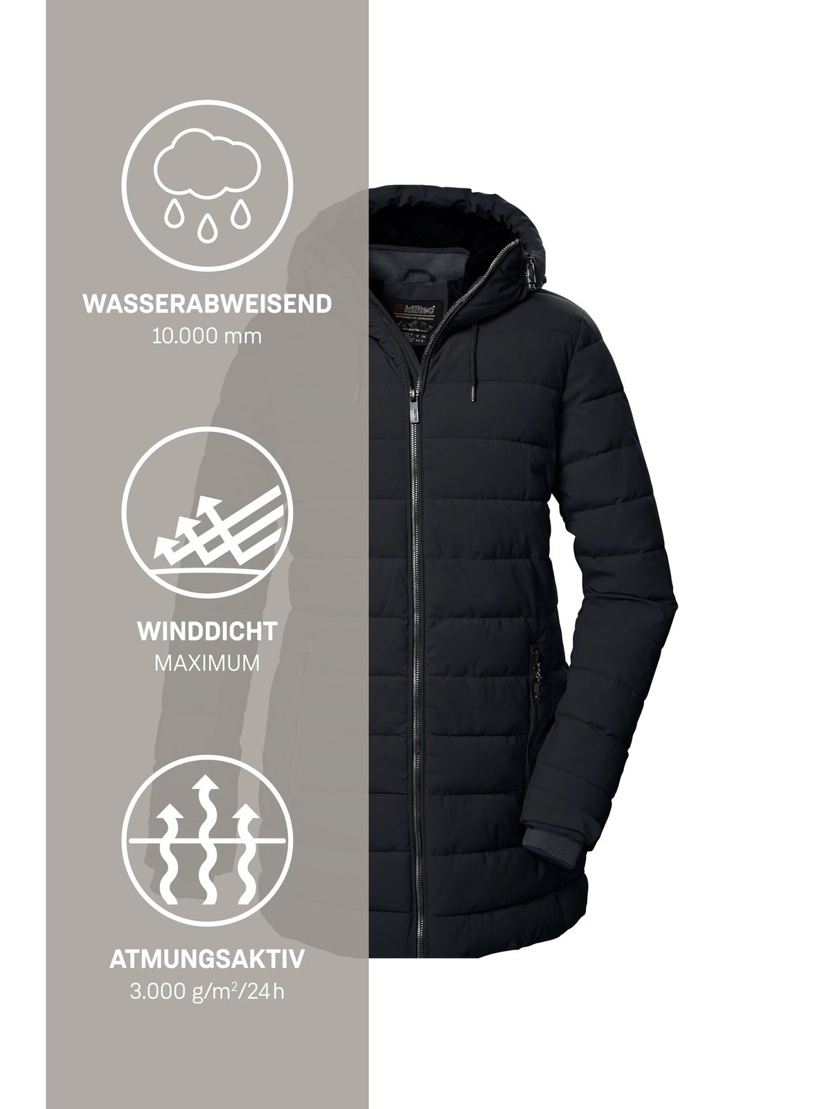 Women's Quilted parka KOW 55 WMN QLTD PRK