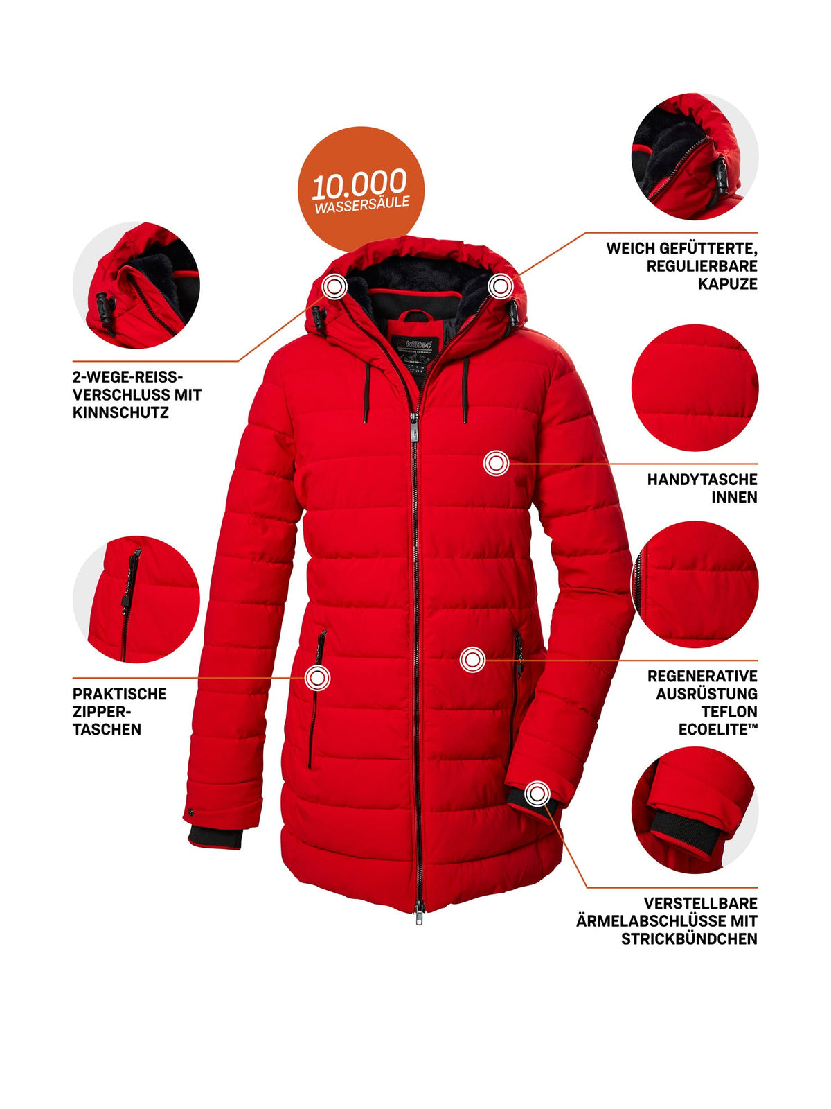 Women's Quilted parka KOW 55 WMN QLTD PRK