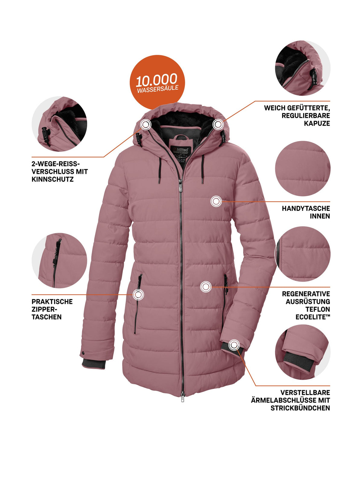 Women's Quilted parka KOW 55 WMN QLTD PRK
