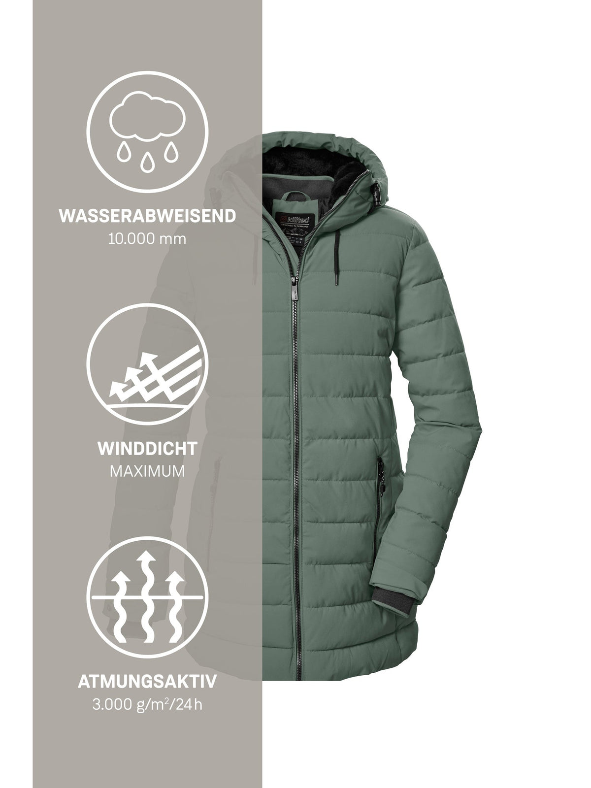 Women's Quilted parka KOW 55 WMN QLTD PRK