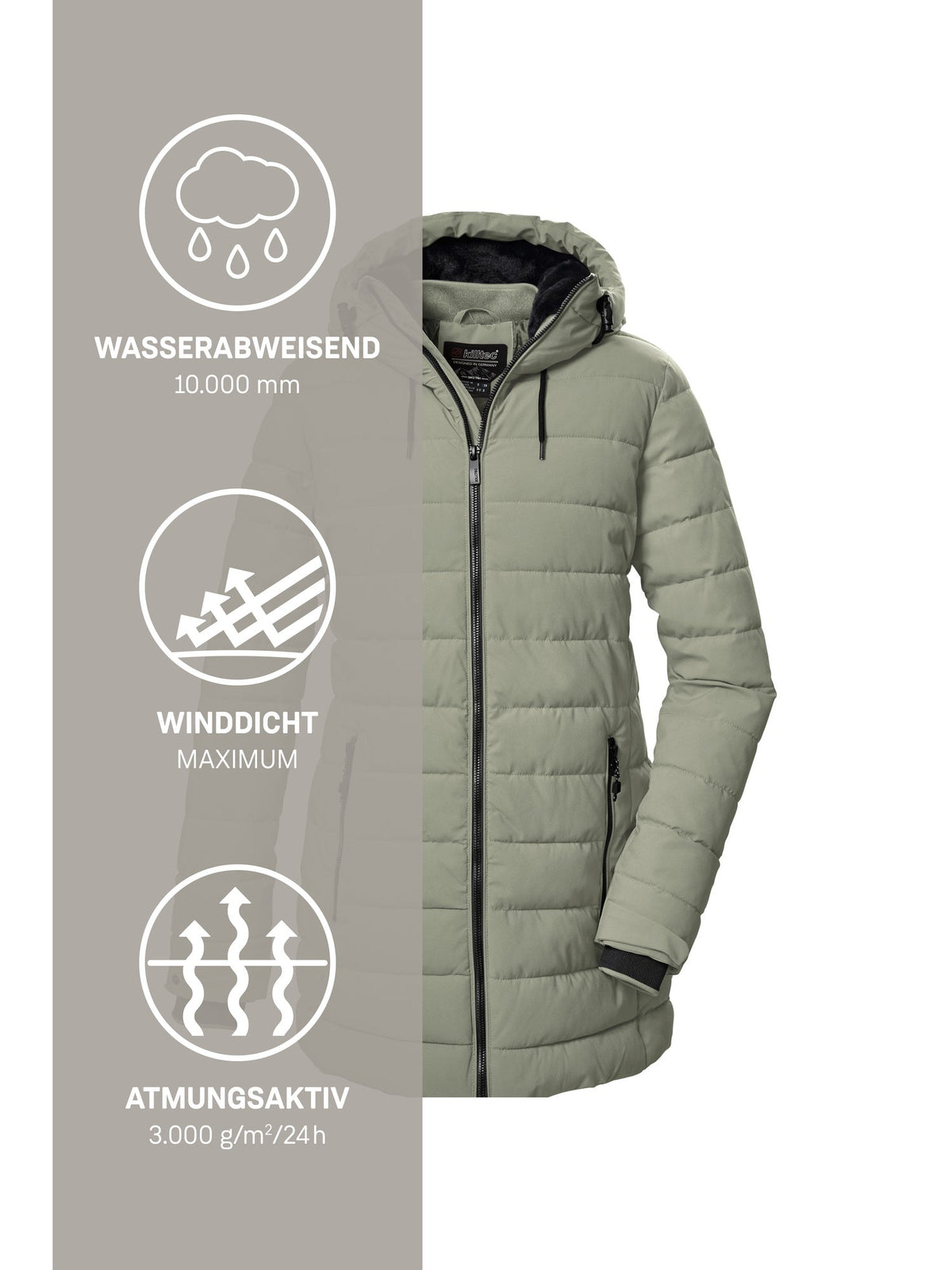Women's Quilted parka KOW 55 WMN QLTD PRK