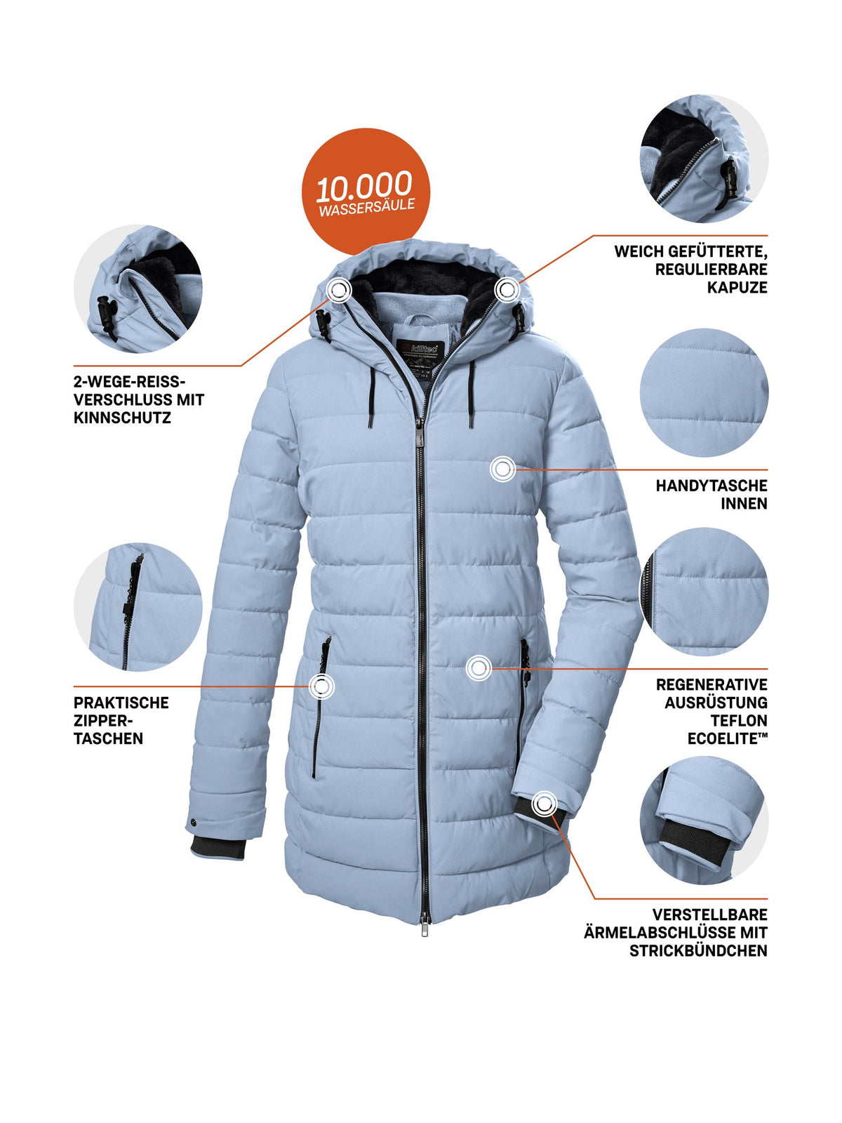 Women's Quilted parka KOW 55 WMN QLTD PRK