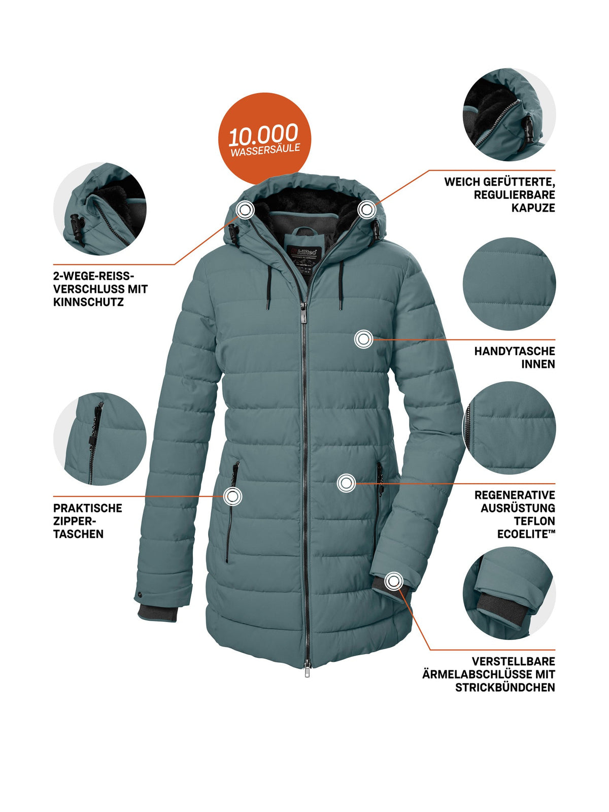 Women's Quilted parka KOW 55 WMN QLTD PRK