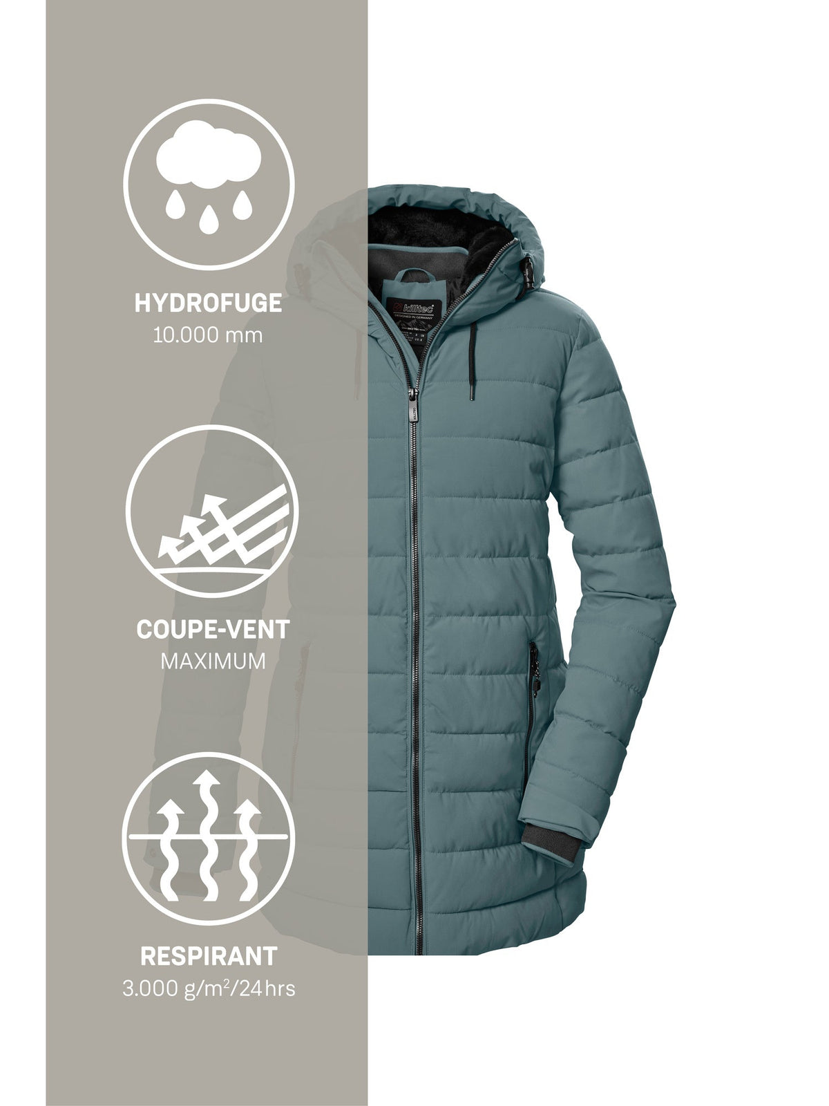 Women's Quilted parka KOW 55 WMN QLTD PRK