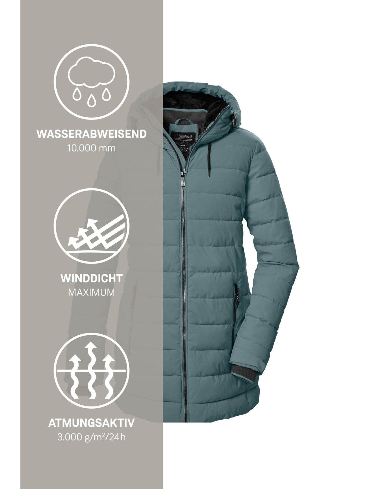 Women's Quilted parka KOW 55 WMN QLTD PRK