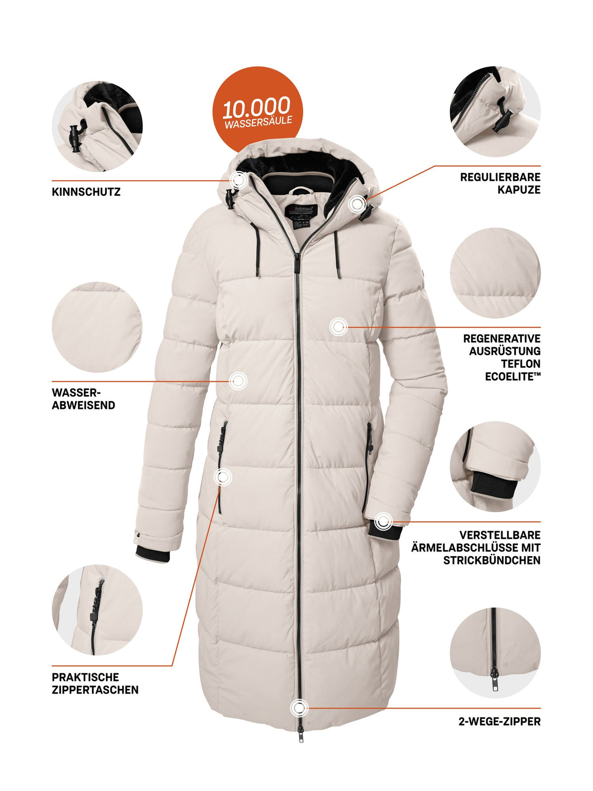 Women's Quilted coat KOW 56 WMN QLTD CT