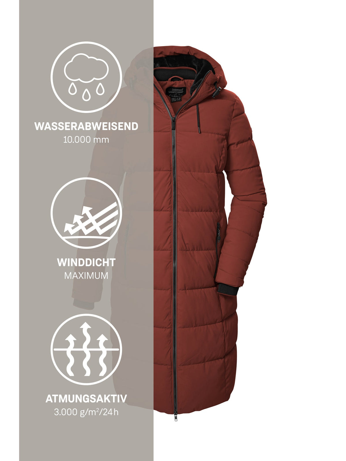 Women's Quilted coat KOW 56 WMN QLTD CT