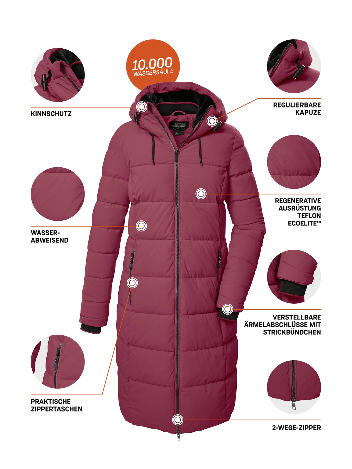 Women's Quilted coat KOW 56 WMN QLTD CT