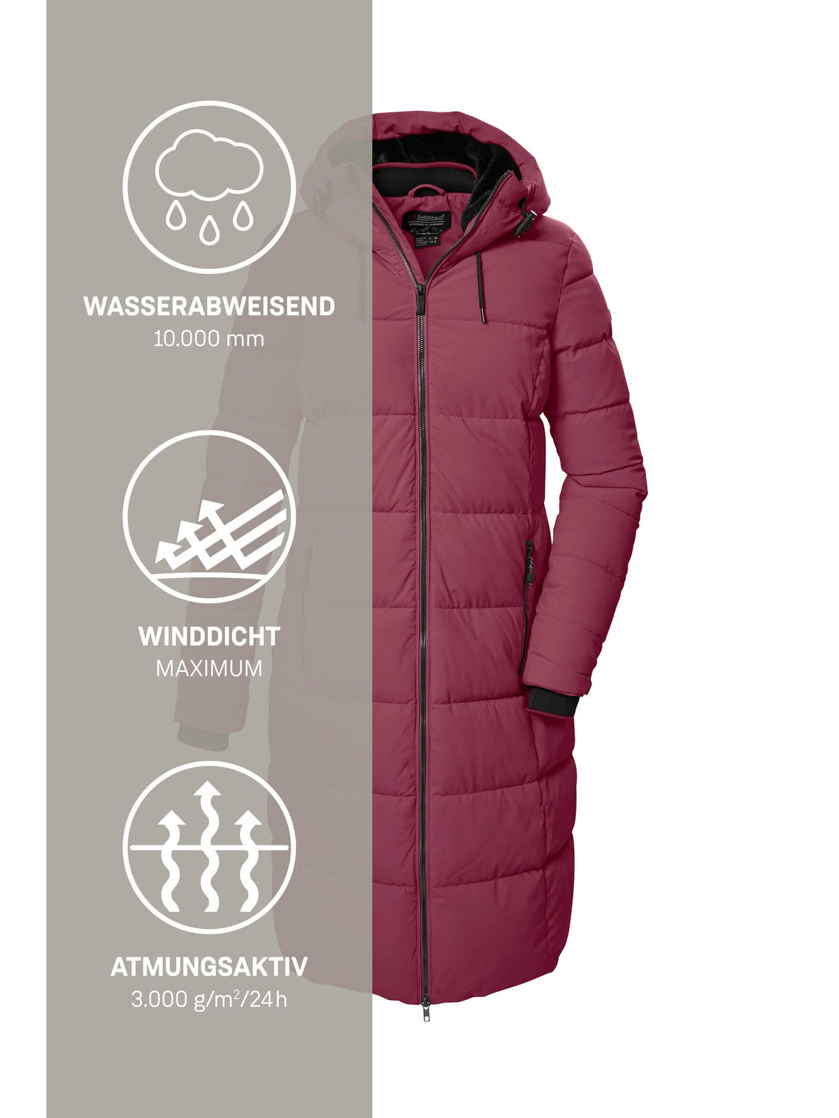 Women's Quilted coat KOW 56 WMN QLTD CT
