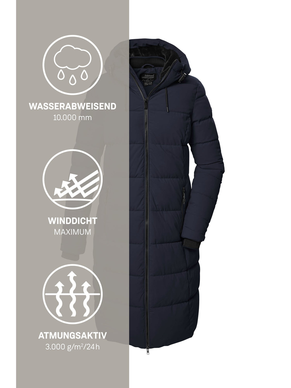 Women's Quilted coat KOW 56 WMN QLTD CT