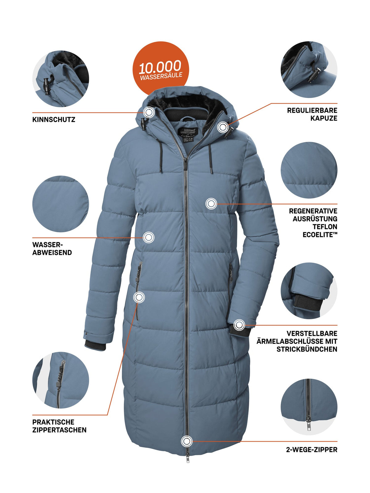 Women's Quilted coat KOW 56 WMN QLTD CT
