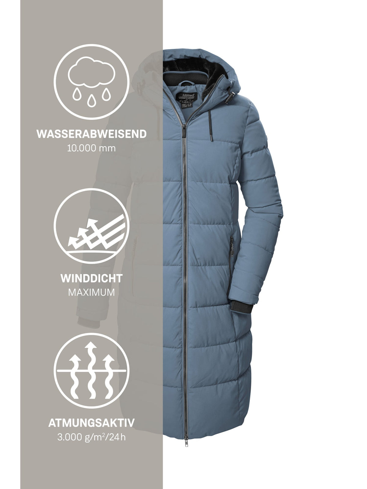 Women's Quilted coat KOW 56 WMN QLTD CT