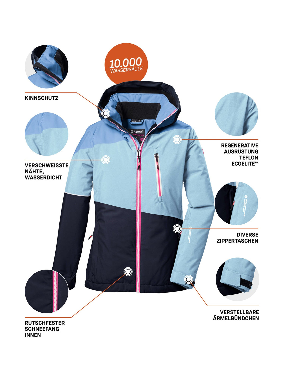Girl's Ski jacket KSW 331 GRLS SKI JCKT