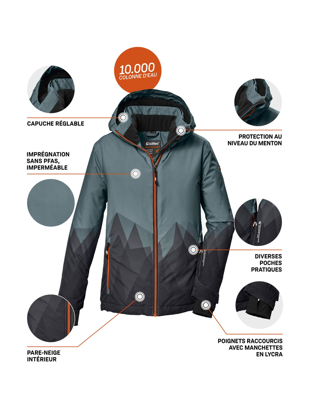 Boy's Ski jacket KSW 383 BYS SKI JCKT