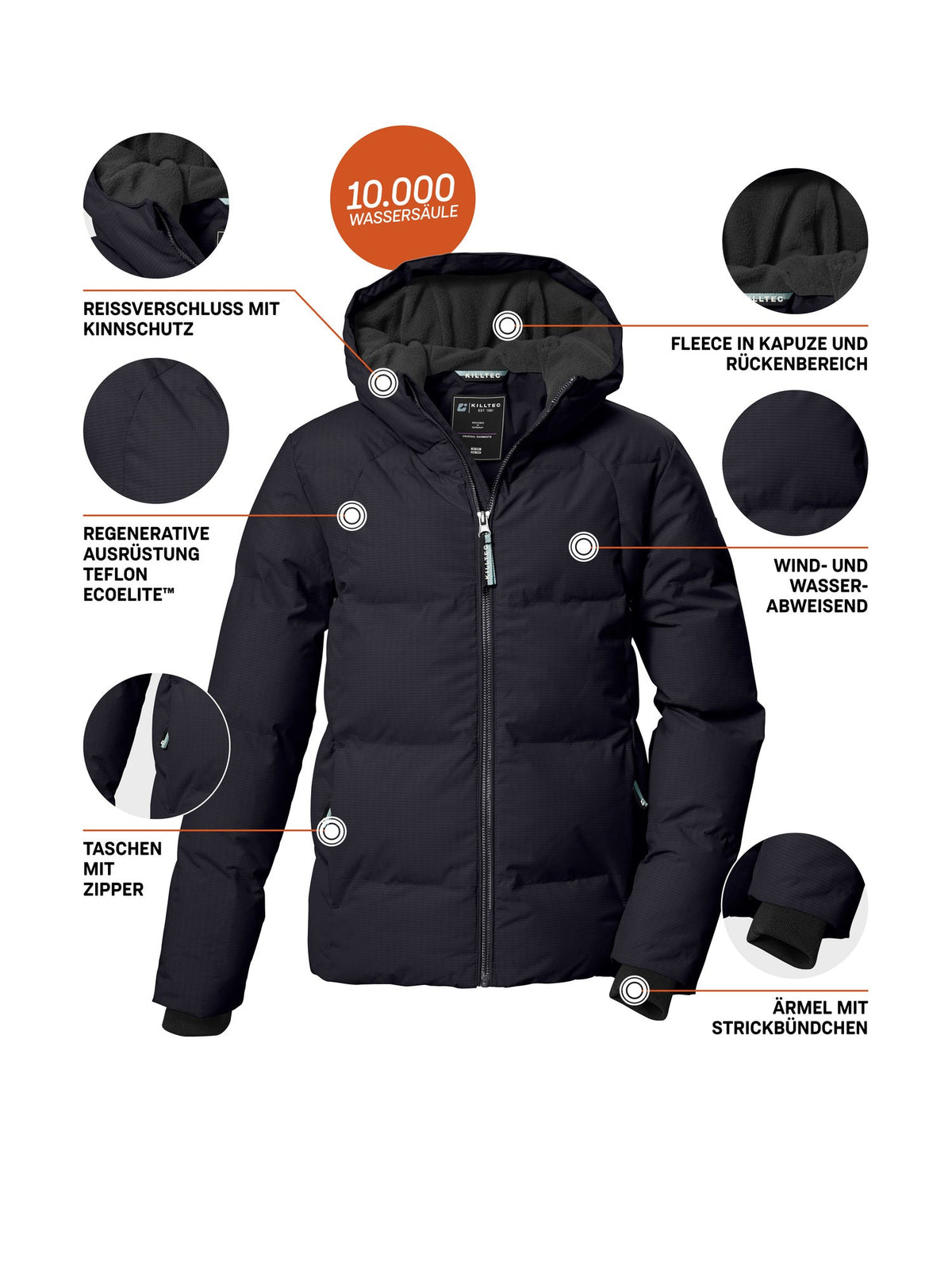 Girl's Quilted jacket KOW 357 GRLS QLTD JCKT