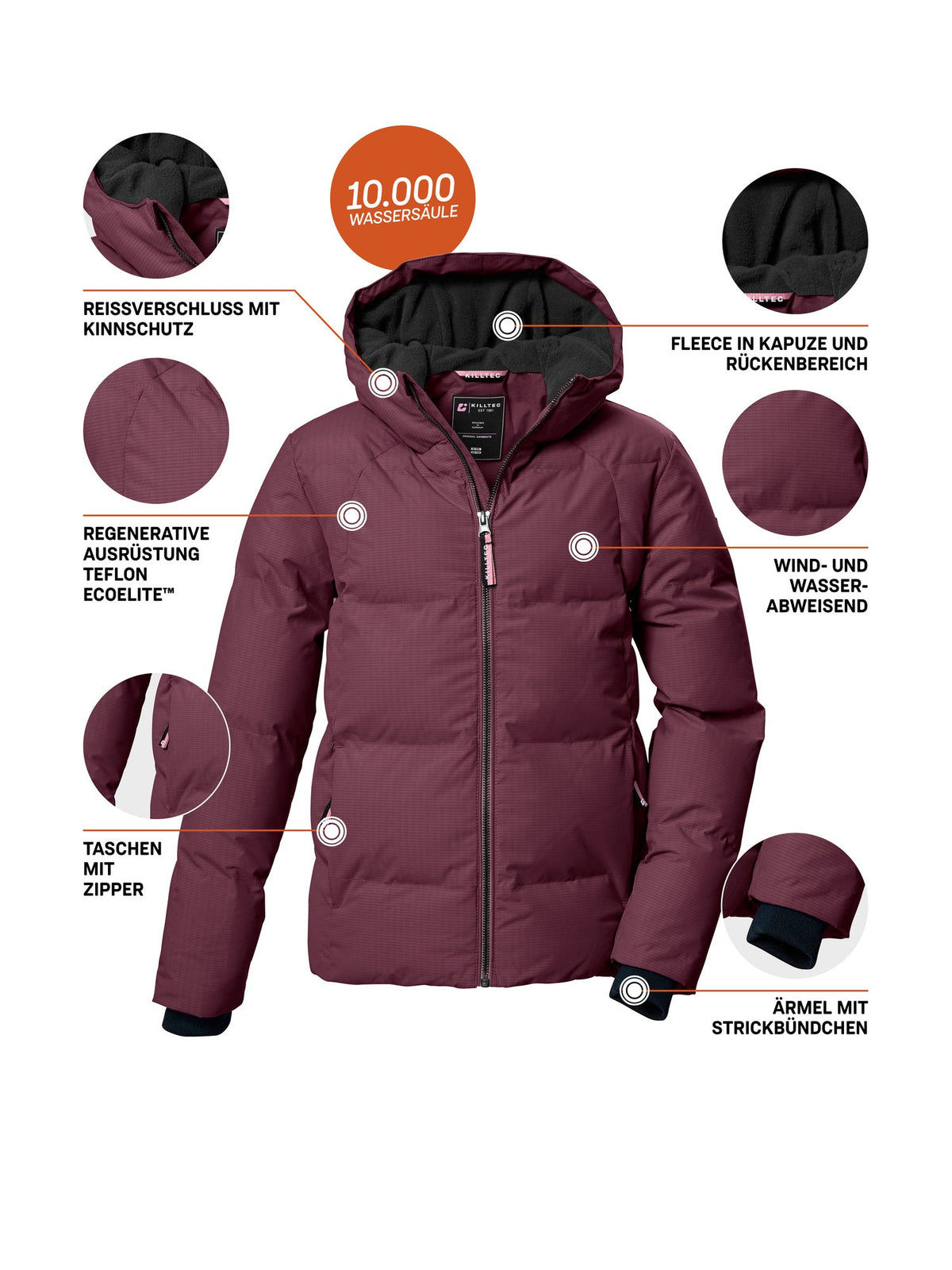 Girl's Quilted jacket KOW 357 GRLS QLTD JCKT