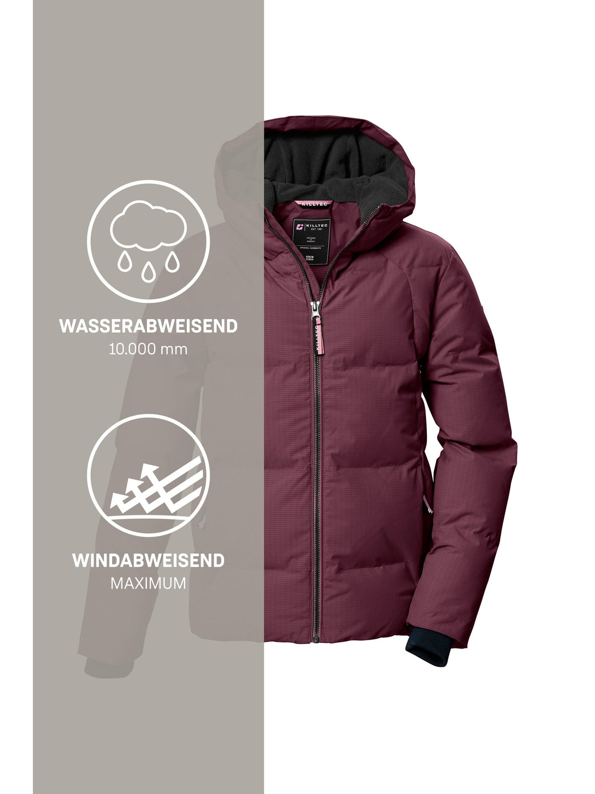 Girl's Quilted jacket KOW 357 GRLS QLTD JCKT