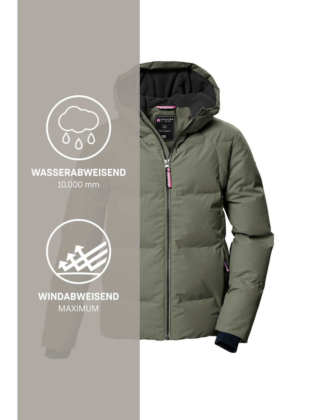 Girl's Quilted jacket KOW 357 GRLS QLTD JCKT