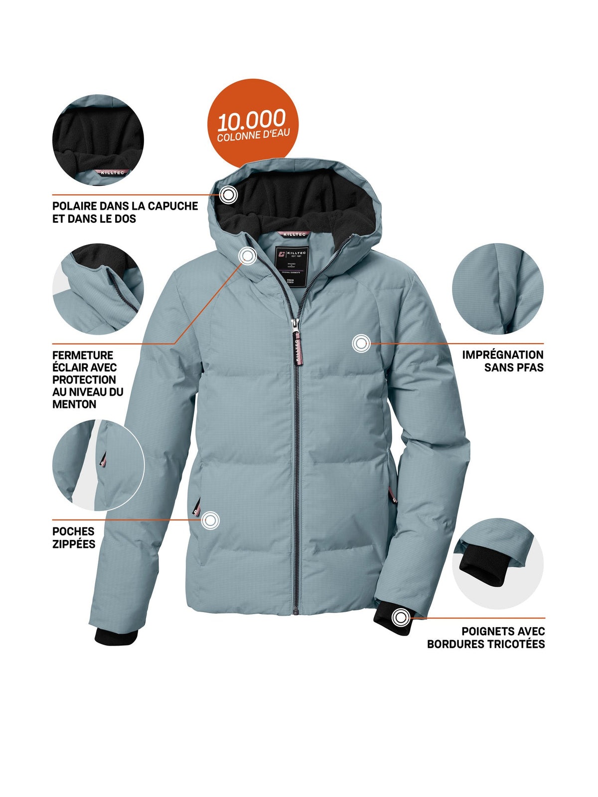 Girl's Quilted jacket KOW 357 GRLS QLTD JCKT