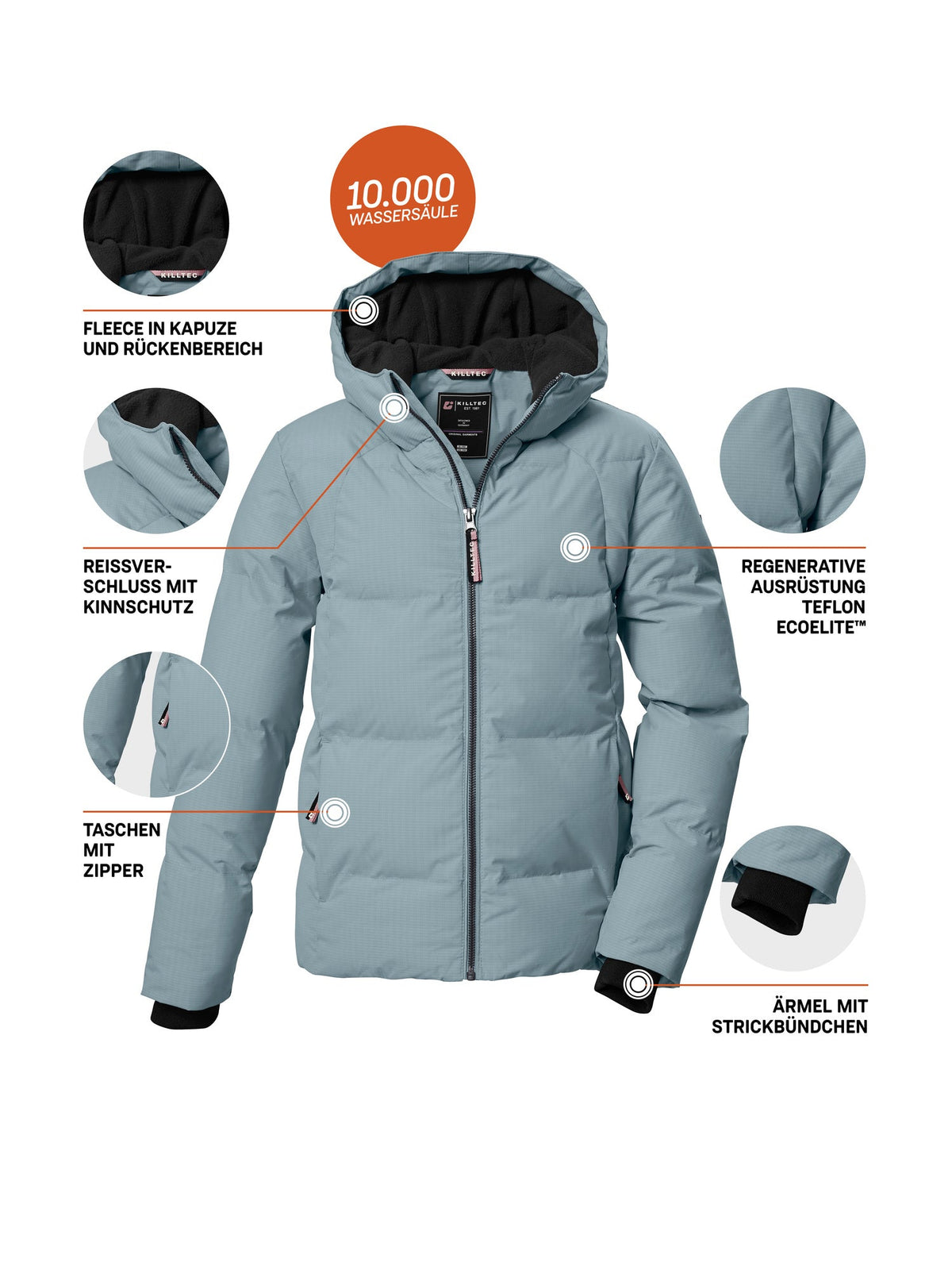 Girl's Quilted jacket KOW 357 GRLS QLTD JCKT
