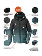 Boy's Quilted ski jacket KSW 382 BYS SKI QLTD JCKT
