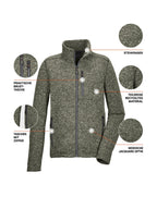 Men's Knit fleece jacket GW 55 MN KNTFLC JCKT