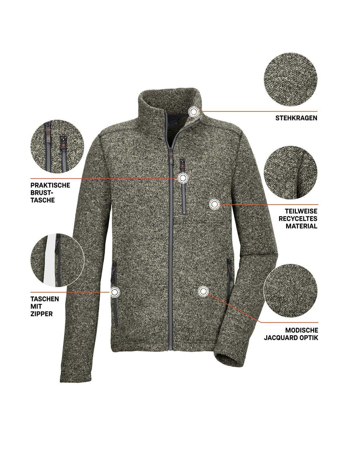 Men's Knit fleece jacket GW 55 MN KNTFLC JCKT