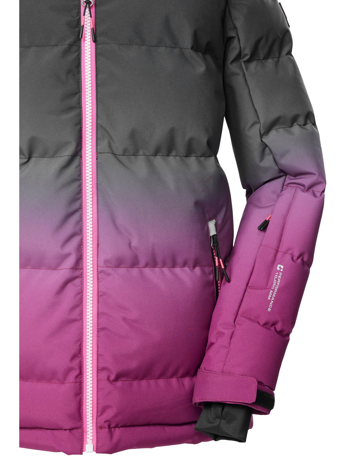 Girl's Quilted ski jacket KSW 330 GRLS SKI QLTD JCKT