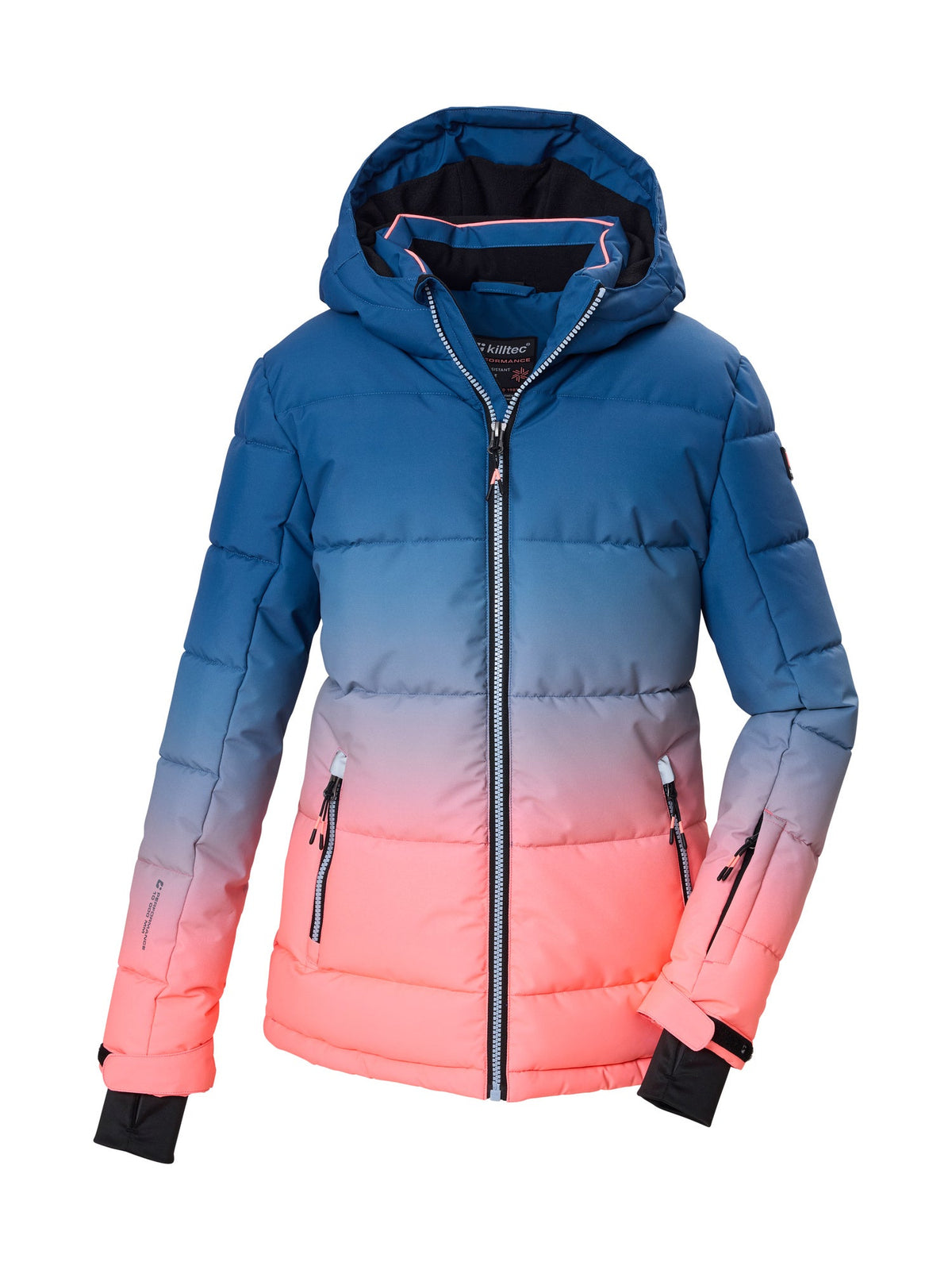 Girl's Quilted ski jacket KSW 330 GRLS SKI QLTD JCKT