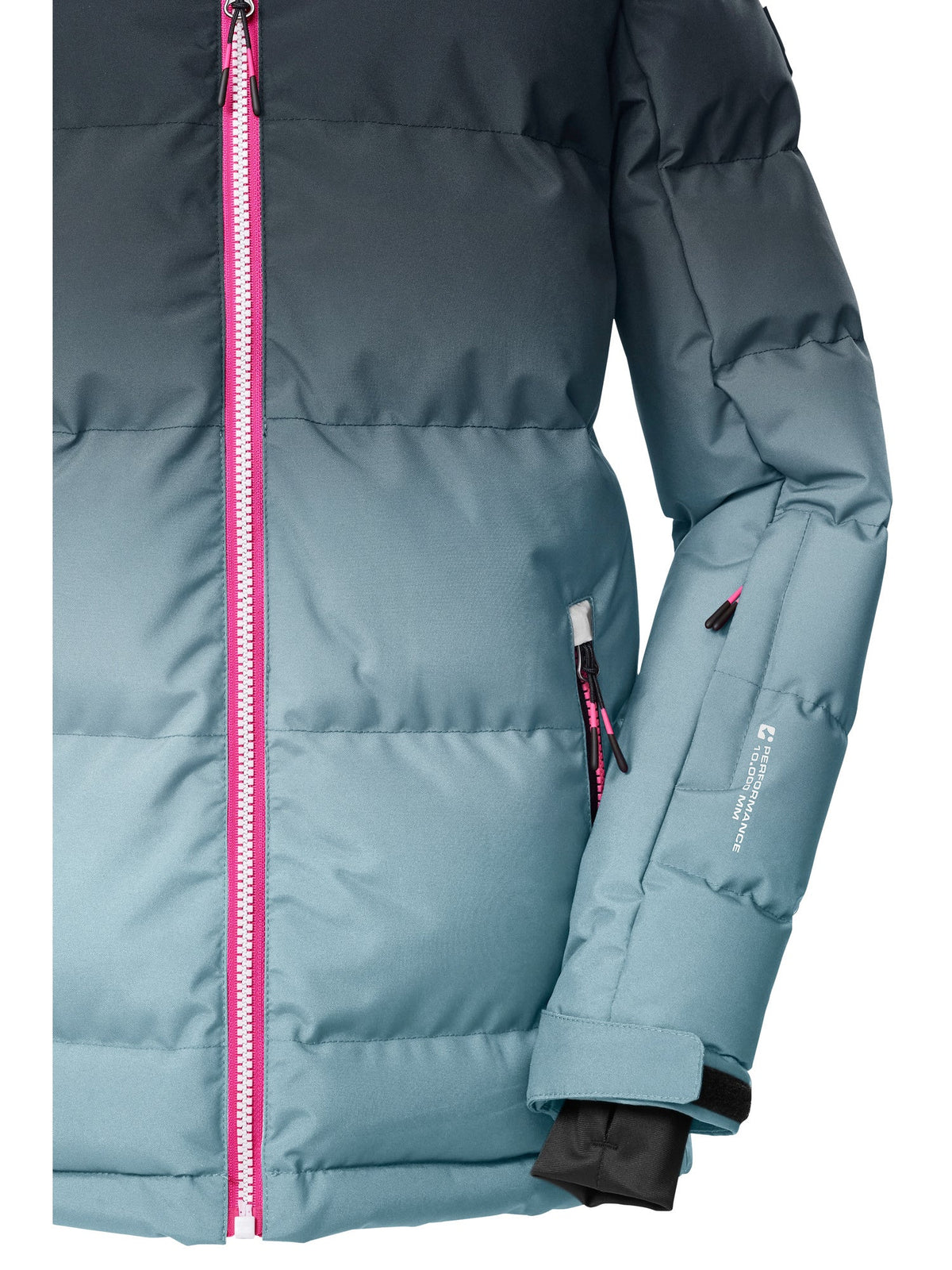 Girl's Quilted ski jacket KSW 330 GRLS SKI QLTD JCKT