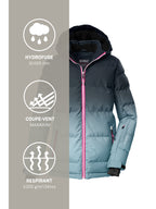 Girl's Quilted ski jacket KSW 330 GRLS SKI QLTD JCKT