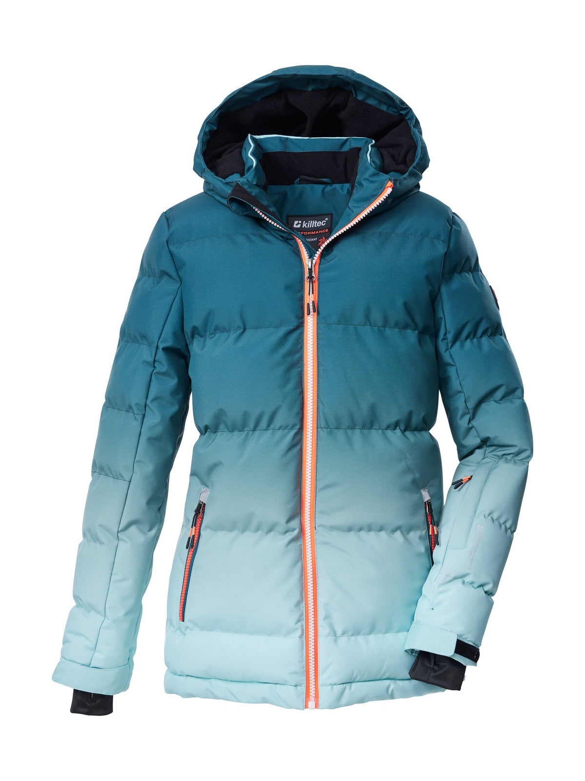 Girl's Quilted ski jacket KSW 330 GRLS SKI QLTD JCKT