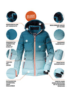 Girl's Quilted ski jacket KSW 330 GRLS SKI QLTD JCKT