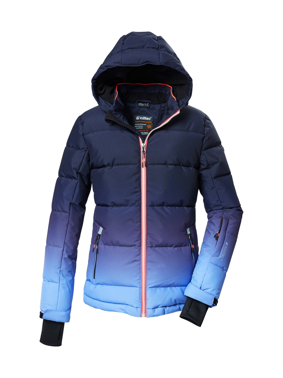 Girl's Quilted ski jacket KSW 330 GRLS SKI QLTD JCKT