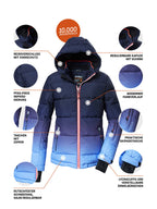 Girl's Quilted ski jacket KSW 330 GRLS SKI QLTD JCKT