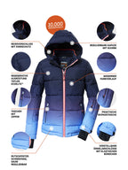 Girl's Quilted ski jacket KSW 330 GRLS SKI QLTD JCKT