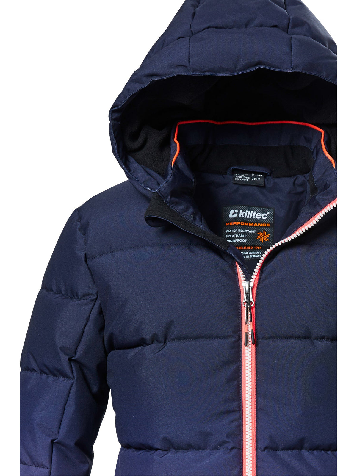 Girl's Quilted ski jacket KSW 330 GRLS SKI QLTD JCKT