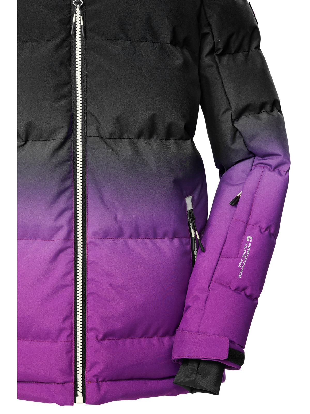 Girl's Quilted ski jacket KSW 330 GRLS SKI QLTD JCKT