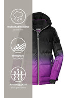 Girl's Quilted ski jacket KSW 330 GRLS SKI QLTD JCKT