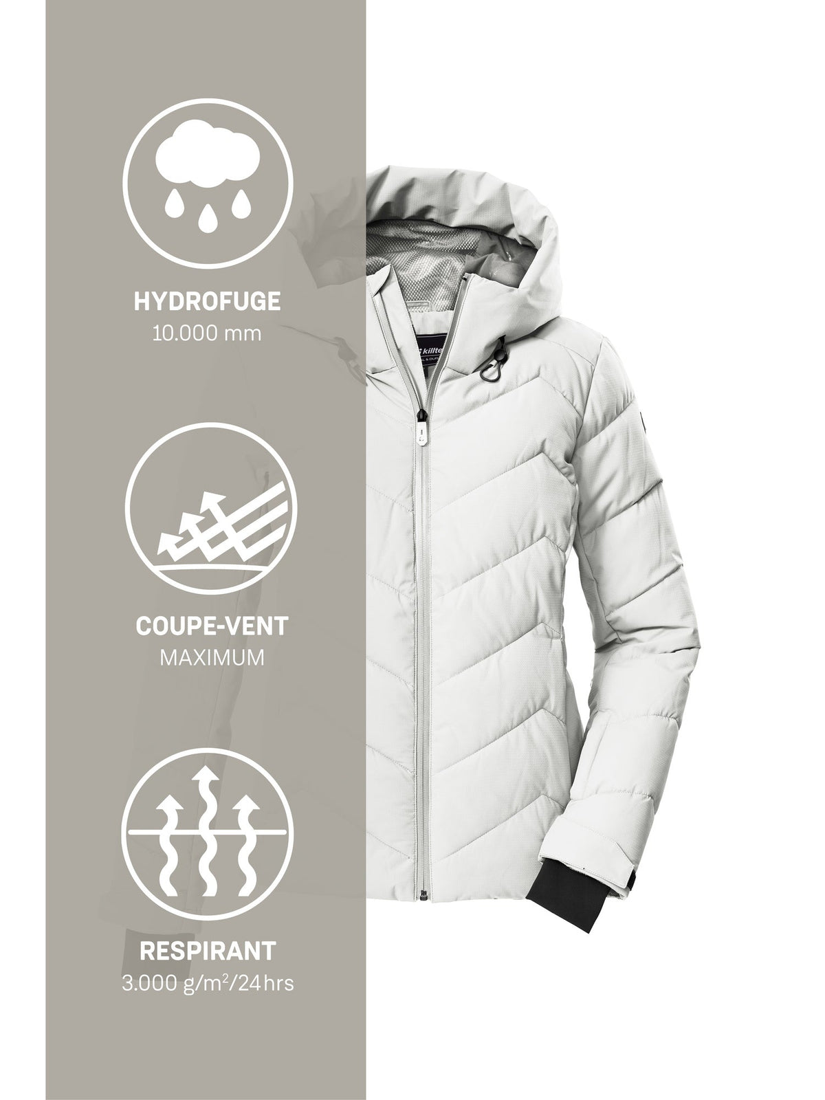 Women's Quilted ski jacket KSW 31 WMN SKI QLTD JCKT