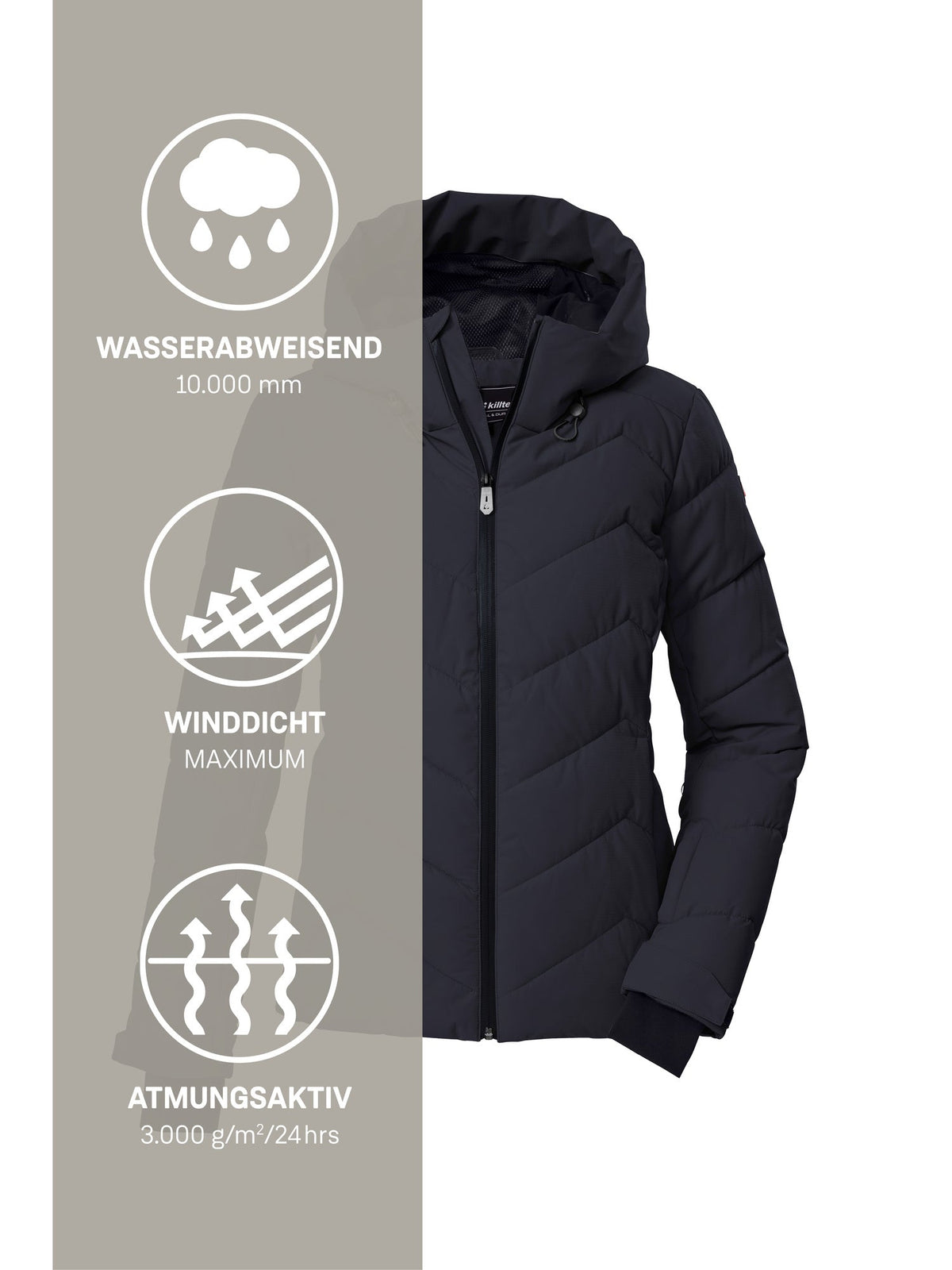 Women's Quilted ski jacket KSW 31 WMN SKI QLTD JCKT