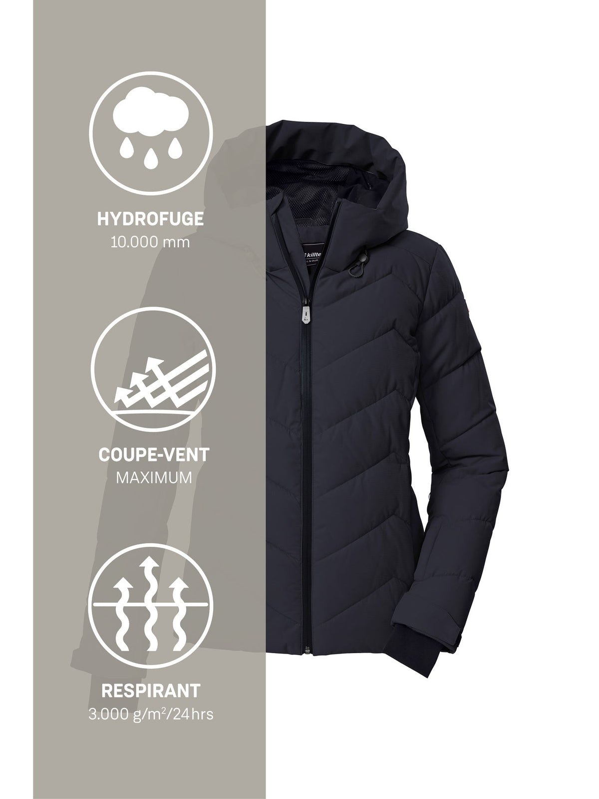 Women's Quilted ski jacket KSW 31 WMN SKI QLTD JCKT